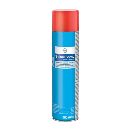 HPR1367 BAYER Solfac spray Insetticida pronto uso per mosche e zanzare - Osd gruppo Ecotech srl - Allontanamento piccioni,disinfestazione,HACCP, roditori